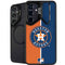 MLB Houston Astros Split Galaxy S24 FE Kickstand Case